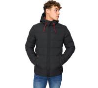 Crosshatch Mens Kampleys Embossed Padded Jacket - Black - XXL - Black - 100% Polyester