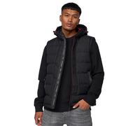 Crosshatch Mens Kampnew Embossed Gilet - Black - L - Black