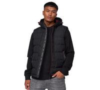 Crosshatch Mens Kampnew Embossed Gilet (Black) - Size Large