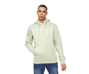 Crosshatch Men's Kendrick Printed Hoody Hooded Sweatshirt, Sage, M
