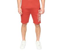 Crosshatch Mens Kensby Shorts (Red) - Size X-Large