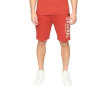 Crosshatch Mens Kensby Shorts - Red - XXL - Red - 60% Cotton/40% Polyester