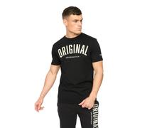 Crosshatch Mens Kensby T-Shirt (Black) Cotton - Size X-Large