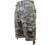 Crosshatch Mens Knee Length Combat Cargo Chino Cotton Shorts (38, Jimster - Olive Camo)