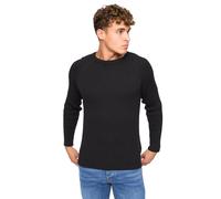 Crosshatch Mens Kramtax Knitted Raglan Pullover BG1846