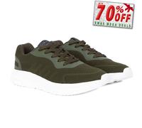 Crosshatch Mens Lennart Everday Comfort Shoes Trainers Olive Green