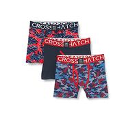 Crosshatch Men's Linamo Boxer Shorts, Samba Red, L UK