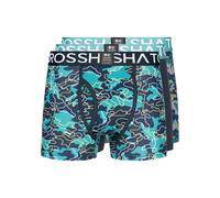 Crosshatch Mens Linamo MVE Open Fly Boxer Shorts (Pack of 3) (Teal) - Size Medium