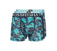 Crosshatch Mens Linamo Three Pack Boxer Shorts Teal S