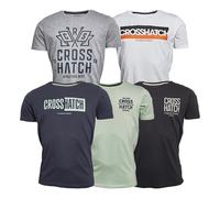Crosshatch Mens Logotime T-Shirt (Pack of 5) BG2017