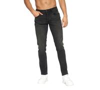 Crosshatch Mens Malcolm Slim Jeans - Black Wash - Black Wash - 40S - 98% Cotton/2% Elastane