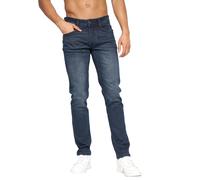 Crosshatch Mens Malcolm Slim Jeans (Dark Wash) - Navy/Blue - Size 36 Regular