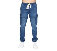 Crosshatch Mens Malimore Cuffed Ankle Cargo Jeans BG1392