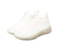 Crosshatch Mens Matfen Flyknit Trainers (White) - Size UK 9