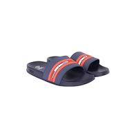 Crosshatch Men's MENTELLA EasySlide Sliders Pool & Beach Slippers (Size- 7-Navy/Red)
