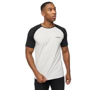 Crosshatch Mens Meza T-Shirt (Grey Marl/Black) - Dark Grey Cotton - Size Small