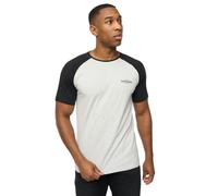 Crosshatch Mens Meza T-Shirt - Grey Marl/Black - L - Grey Marl/Black