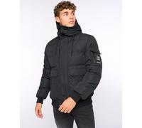 Crosshatch Mens Milwaka Fur Lined Hood Jacket in Black - Size 2XL