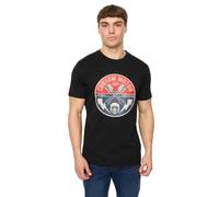 Crosshatch Mens Moules T-Shirt - Black - Black - S