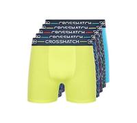 Crosshatch Mens Multi-Color Boxer Shorts, Men's Gift set with 5 Pack Boxers, Gift for your friends, boyfriend or husband(S/PENTWIST-ASSORTED)