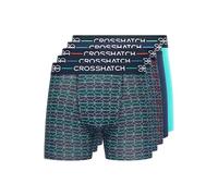 Crosshatch Mens Multi-Color Boxer Shorts, Men's Gift set with 5 Pack Boxers, Gift for your friends, boyfriend or husband(M/LOGOZI-ASSORTED)