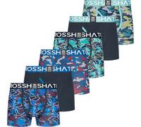 Crosshatch Men's Multipacked Boxer Shorts, 6 Pack Multi-Color, Gift set for your friends, boyfriend, or husband, Linamo 6 Pack - Assorted, L