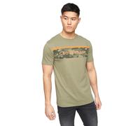 Crosshatch Men's NEOLINE CAMO Panel TEE T-Shirt, Olive, M