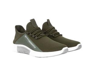 Crosshatch Mens Nimbus Trainers - Olive - Olive - 9 UK