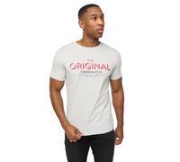 Crosshatch Mens Offaxis T-Shirt (Grey Marl) Cotton - Size Medium