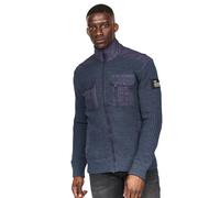 Crosshatch Mens Palax Knitted Jumper / L Navy Marl BG692