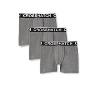 Crosshatch Men's Paulsen Boxer Shorts, Charcoal Marl, M