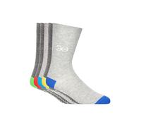 Crosshatch Men's Posical Socks 5 Pack in Grey Crosshatch Grey One Size