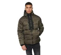 Crosshatch Men's Quilted Hooded Padded Winter Lightweight Jacket | Men's lightweight quilted padded jacket with hood, full zip and secure pockets, ideal for everyday winter wear and layering.