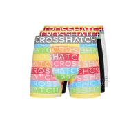 Crosshatch Mens Rainbow Boxer Shorts (Pack of 3) - Multicoloured - S - Multicoloured - 100% Mixed