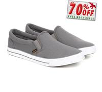 Crosshatch Mens Ramp MVE Elasticated Pumps Grey