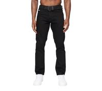 Crosshatch Men's Regular Fit Straight Leg Jeans, Comfortable, Classic Denim, Casual Everyday Wear Black 36W / 32L