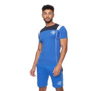 Crosshatch Mens Rentrays T-Shirt & Shorts Set (Blue) - Size Medium