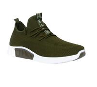 Crosshatch Mens Rideout Trainers - Olive - 11 UK - Olive - 100% Mixed
