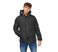 Crosshatch Mens Sandbox Hooded Jacket - Black - L - Black - 100% Polyester