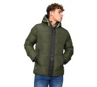 Crosshatch Mens Sandbox Hooded Jacket (Olive) - Size 2XL