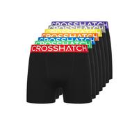 Crosshatch Mens Septet Boxer Shorts (Pack of 7) (Multicoloured) - Green - Size Medium