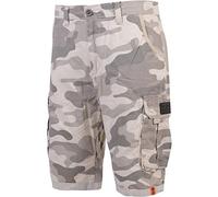 Crosshatch Mens Shorts Camo Combat Cargo Army Camouflage Watchford Summer Jeans Pants (Stone, 36)