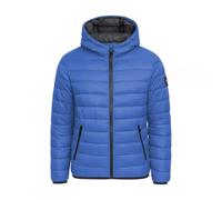 Crosshatch Mens Shower Resistant Lightweight Hooded Padded Quilted Zip Pockets Winter and Summer Jacket Coat Royal XXL