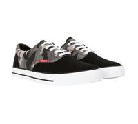Crosshatch Mens Skywalk Camo Canvas Trainers - Black - Black - 9 UK
