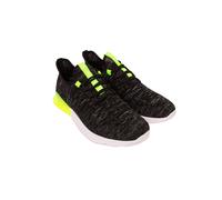 Crosshatch Mens Smitlay MVE Trainers (Black/Green) - Size UK 10