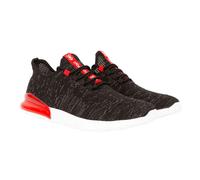 Crosshatch Mens Smitlay MVE Trainers - Black/Red - Black/Red - 9 UK