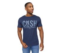 Crosshatch Mens Solari T-Shirt (Navy) Cotton - Size Large
