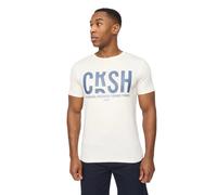 Crosshatch Mens Solari T-Shirt (Off White) Cotton - Size Small