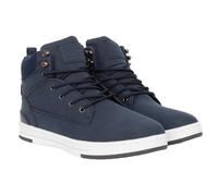 Crosshatch Mens Staiger Leather Trainers (Navy) - Size UK 8