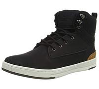 Crosshatch Mens Staiger Hi-Top Trainers Black 8